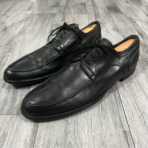 Dolce & Gabbana Black Leather Derby Formal Dress Men Men's Shoes (Pre-Owned)